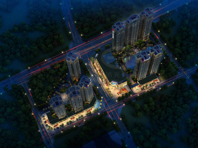 商業綜合體照明設計效果圖一