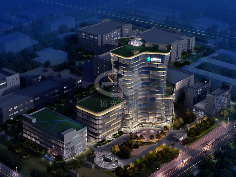 創意園亮化設計鳥瞰圖